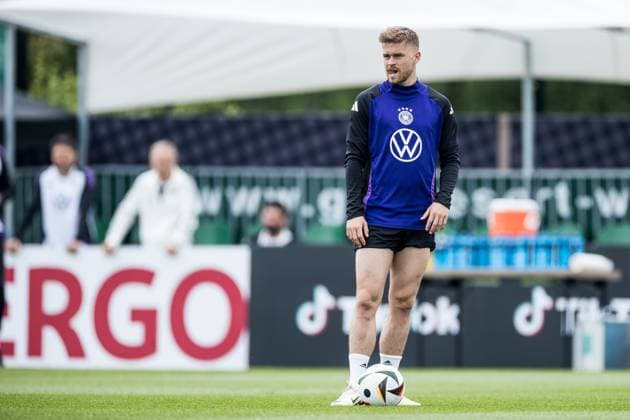 DFB training camp training 31 05 2024 Maximilian Mittelstädt Germany on the ball DFB training camp training Blankenhain, Golf Spa Resort Weimarer Land on 31 05 2024 Copyright: xBEAUTIFULxSPORTS Wunderlx