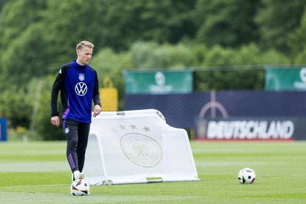 DFB training camp training 31 05 2024 Chris Führich Germany on the ball DFB training camp training Blankenhain, Golf Spa Resort Weimarer Land on 31 05 2024 Copyright: xBEAUTIFULxSPORTS Wunderlx