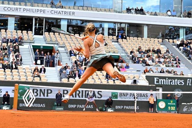 Tennis : Roland Garros 2024 - France - Dayana Yastremska - Ukraine Tennis : Roland Garros 2024 - France - 31 05 2024 ChrysleneCaillaud Panoramic 