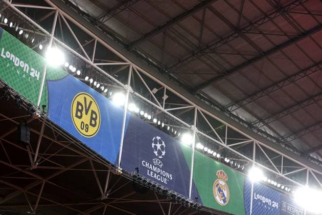 SOCCER - UEFA CL, Dortmund vs Madrid LONDON,ENGLAND,31.MAY.24 - SOCCER - UEFA Champions League, final, Borussia Dortmund vs Real Madrid CF, preview. Image shows an overview of the Wembley Stadium.  GEPAxpictures xMichaelxZemanek
