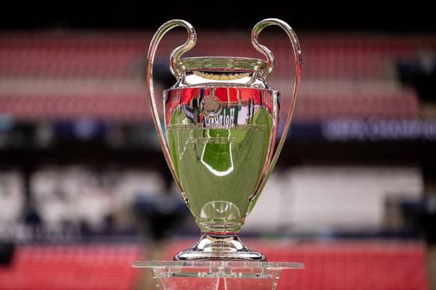 240531 The Champions League trophy is displayed inside the stadium ahead of the UEFA Champions League final between Dortmund and Real Madrid on May 31, 2024 in London Photo Petter Arvidson BILDBYRAN kod PA PA0815 fotboll football soccer fotball champions league förhand inför preview real madrid bbeng borussia dortmund final pokal genre  Copyright: PETTERxARVIDSON BB240531PA028