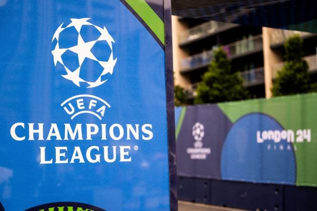 240531 Signs ahead of the UEFA Champions League final between Dortmund and Real Madrid on May 31, 2024 in London Photo Petter Arvidson BILDBYRAN kod PA PA0815 fotboll football soccer fotball champions league förhand inför preview real madrid bbeng borussia dortmund final  Copyright: PETTERxARVIDSON BB240531PA019