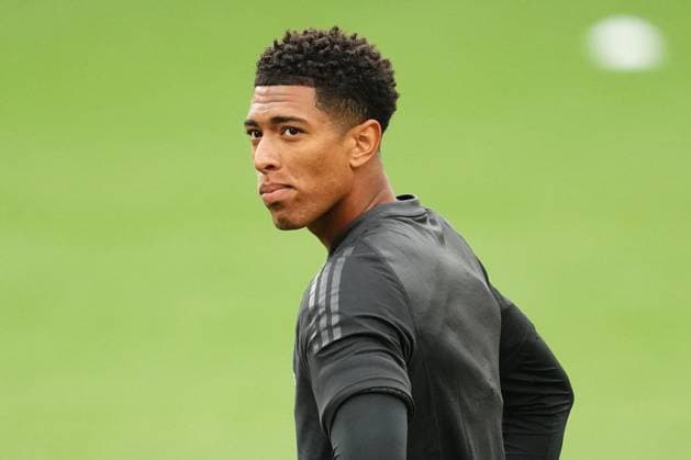 ENG: UEFA Champions League Real Madrid training session Jude Bellingham of Real Madrid Before the UEFA Champions League Real Madrid training session at Wembley Stadium on May 31, 2024 in London, England. kpng Copyright: xBaguxBlancox xPRESSINPHOTOx PS_240531_021