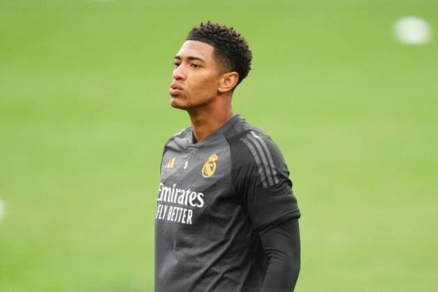 ENG: UEFA Champions League Real Madrid training session Jude Bellingham of Real Madrid Before the UEFA Champions League Real Madrid training session at Wembley Stadium on May 31, 2024 in London, England. kpng Copyright: xBaguxBlancox xPRESSINPHOTOx PS_240531_019