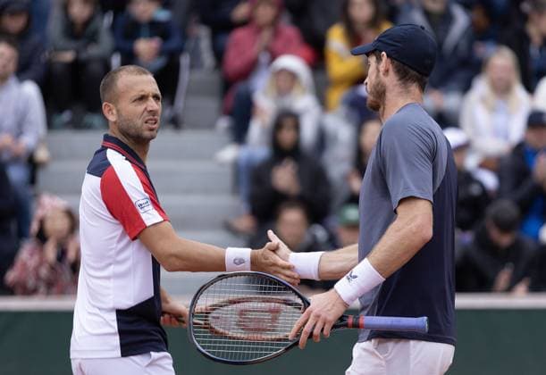 Dan Evans and Andy Murray of GB French Open Tennis, Day 6, Tennis, Roland Garros, Paris, France - 31 May 2024  Copyright: xEllaxLing Shutterstockx 14516279m