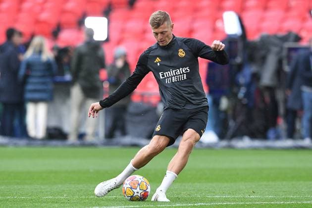 Soccer Champions League final training Real Madrid on 31 05 2024 at Wembley Stadium in London Toni Kroos Madrid xRx