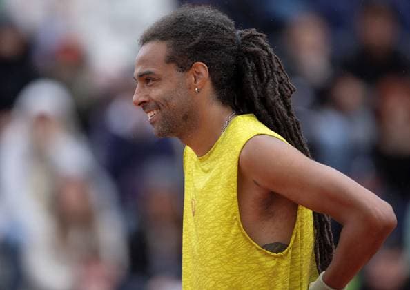 Dustin Brown of Jamaica in action French Open Tennis, Day 6, Tennis, Roland Garros, Paris, France - 31 May 2024  Copyright: xEllaxLing Shutterstockx 14516279aa