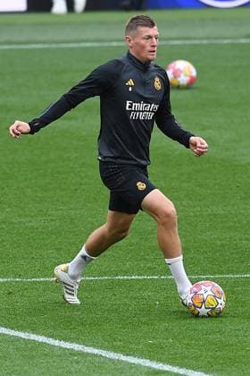 Soccer Champions League final training Real Madrid on 31 05 2024 at Wembley Stadium in London Toni Kroos Madrid xRx