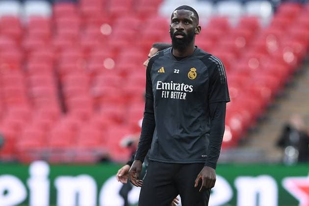 Soccer Champions League final training Real Madrid on 31 05 2024 at Wembley Stadium in London Antonio Rüdiger Madrid xRx