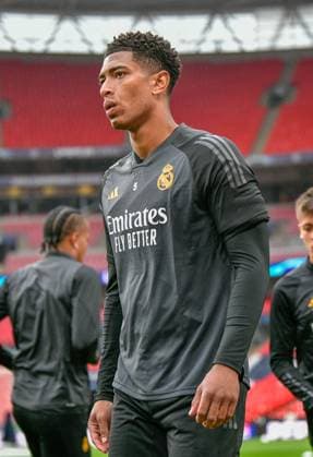 Real Madrid training session ahead of 2024 UEFA Champions League final, London, England London, England. 31st, May 2024. Jude Bellingham (5) of Real Madrid seen during the last training session before the 2024 UEFA Champions League final between Borussia Dortmund and Real Madrid at Wembley in London. London England  Copyright: xGonzalesxPhoto TommasoxFimianox