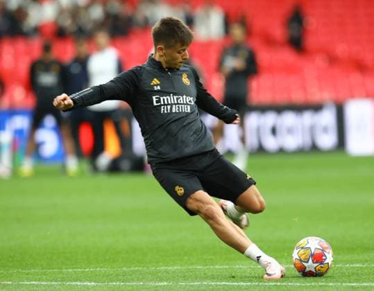 May 31, 2024, London, Brent, United Kingdom: ARDA GULER during the Real Madrid training session a day before the UEFA Champions League Final between BORUSSIA DORTMUND and REAL MADRID at Wembley in London, United Kingdom London United Kingdom - ZUMAc179 20240531_zep_c179_099 Copyright: xMickaelxChavetx