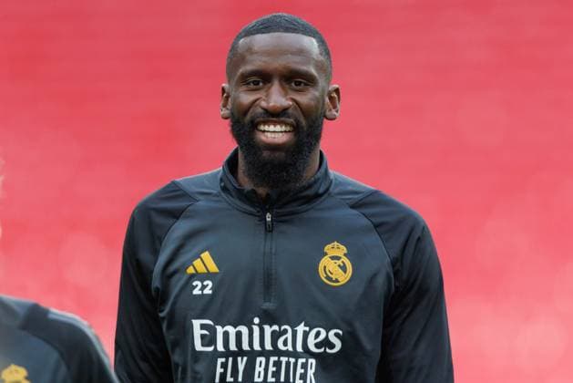May 31, 2024, London, United Kingdom: Antonio Rudiger of (Real Madrid) seen in action during the official training before UEFA Champions League 2024 final game between Borussia Dortmund and Real Madrid at Wembley Stadium. London United Kingdom - ZUMAs197 20240531_aaa_s197_107 Copyright: xMaciejxRogowskix