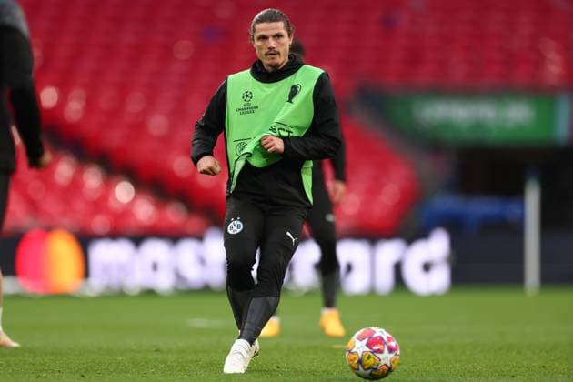 31st May 2024; Wembley Stadium, London, England; Training ahead of the UEFA Champions League Final match between Borussia Dortmund and Real Madrid, London, England; Marcel Sabitzer of Borussia Dortmund during the practice session  ActionPlus12649293 ShaunxBrooks