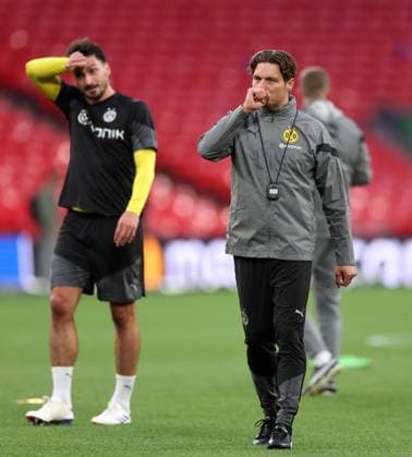 Edin Terzic manager of Borussia Dortmund at Wembley Stadium, London. Picture date: 31st May 2024. Picture credit should read: David Klein Sportimage EDITORIAL USE ONLY. No use with unauthorised audio, video, data, fixture lists, club league logos or live services. Online in-match use limited to 120 images, no video emulation. No use in betting, games or single club league player publications. SPI-3177-0020