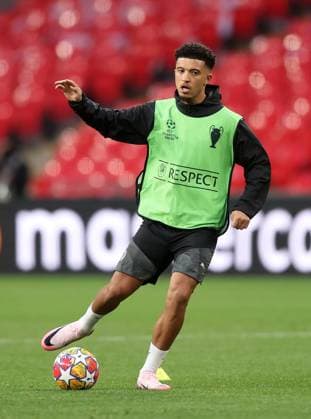 Jadon Sancho of Borussia Dortmund at Wembley Stadium, London. Picture date: 31st May 2024. Picture credit should read: David Klein Sportimage EDITORIAL USE ONLY. No use with unauthorised audio, video, data, fixture lists, club league logos or live services. Online in-match use limited to 120 images, no video emulation. No use in betting, games or single club league player publications. SPI-3177-0029