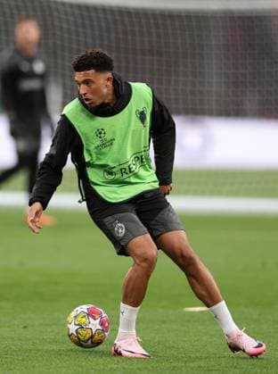 Jadon Sancho of Borussia Dortmund at Wembley Stadium, London. Picture date: 31st May 2024. Picture credit should read: David Klein Sportimage EDITORIAL USE ONLY. No use with unauthorised audio, video, data, fixture lists, club league logos or live services. Online in-match use limited to 120 images, no video emulation. No use in betting, games or single club league player publications. SPI-3177-0032