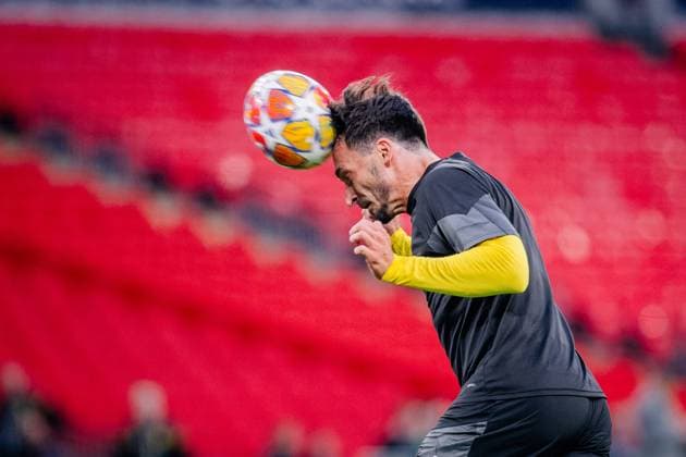 2024.05.31 Londyn Final ligi mistrzow, trening, training session, Borussia Dortmund, Wembley, London Trening Borussi Dortmund przed finalem Ligi Mistrzow N z Mats Hummels Foto Mateusz Porzucek PressFocus 2024.05.31 Londyn Borussia Dortmund training before UEFA Champions League final Trening Borussi Dortmund przed finalem Ligi Mistrzow Mats Hummels Credit: Mateusz Porzucek PressFocus NEWSPIX.PL --- Newspix.pl POLAND OUT!  20240531PF_MP176