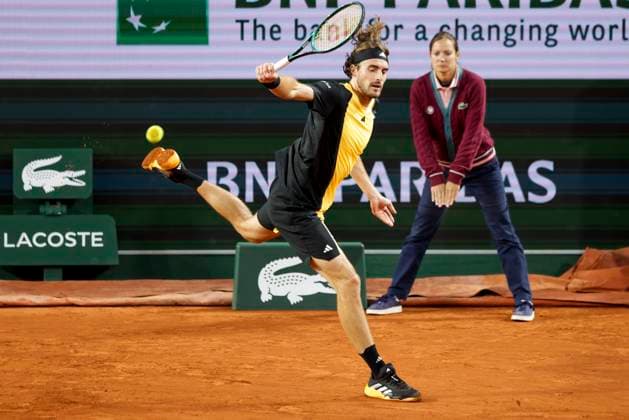 TENNIS - French Open 2024 PARIS,FRANCE,31.MAY.24 - TENNIS - ATP, Tennis Herren World Tour, French Open, Roland Garros, Grand Slam. Image shows Stefanos Tsitsipas (GRE).  GEPAxpictures xPatrickxSteiner