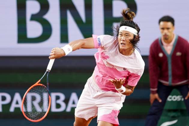 TENNIS - French Open 2024 PARIS,FRANCE,31.MAY.24 - TENNIS - ATP, Tennis Herren World Tour, French Open, Roland Garros, Grand Slam. Image shows Zhizhen Zhang (CHN).  GEPAxpictures xPatrickxSteiner