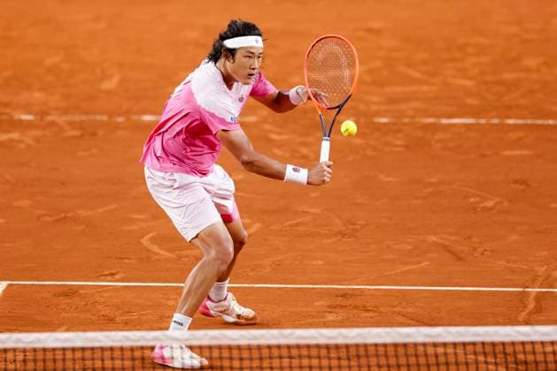 TENNIS - French Open 2024 PARIS,FRANCE,31.MAY.24 - TENNIS - ATP, Tennis Herren World Tour, French Open, Roland Garros, Grand Slam. Image shows Zhizhen Zhang (CHN).  GEPAxpictures xPatrickxSteiner