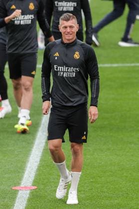 May 31, 2024, London, United Kingdom: Toni Kroos of Real Madrid seen during training session ahead of their UEFA Champions League Final against Borussia Dortmund at Wembley Stadium. London United Kingdom - ZUMAs197 20240531_aaa_s197_154 Copyright: xGrzegorzxWajdax