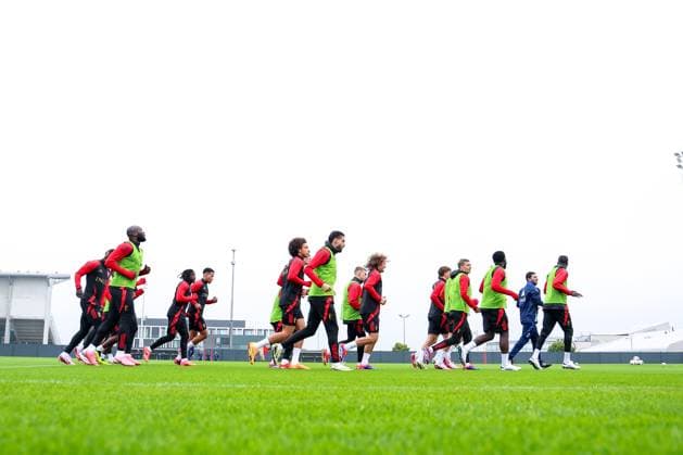EURO 2024, Nationalteam Belgien Training Belgian National Football Team Media Activities 01 06 2024 TUBIZE, BELGIUM - JUNE 01 : The team of Belgium during a training session prior to the friendly matches against Montenegro, Luxemburg and Slovakia at the RBFA Headquarters on June 01, 2024 in Tubize, Belgium, 01 06 2024  Copyright: xTomasxSiskx