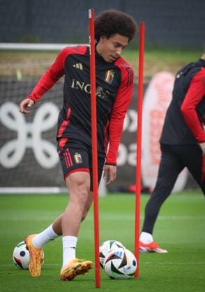 EURO 2024, Nationalteam Belgien Training Belgium s Axel Witsel pictured in action during a training session of the Belgian national soccer team Red Devils, at the Royal Belgian Football Association s training center in Tubize, Saturday 01 June 2024. The Red Devils are preparing for the Euro 2024 European Championships in Germany. VIRGINIExLEFOUR  x93773000x