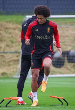 EURO 2024, Nationalteam Belgien Training Belgium s Axel Witsel pictured in action during a training session of the Belgian national soccer team Red Devils, at the Royal Belgian Football Association s training center in Tubize, Saturday 01 June 2024. The Red Devils are preparing for the Euro 2024 European Championships in Germany. VIRGINIExLEFOUR  x93773121x