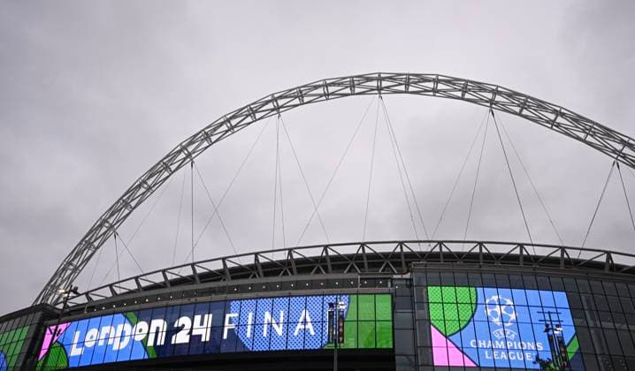 Football CHL FINAL 2023 2024 Final in London 01 06 2024 Borussia Dortmund Real Madrid Exterior view of Wembley Stadium