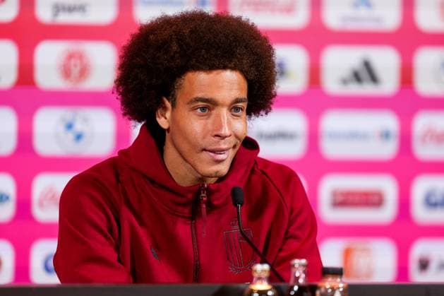 Belgian National Football Team Media Activities 01 06 2024 TUBIZE, BELGIUM - JUNE 01 : Witsel Axel midfielder of Belgium during a press conference, PK, Pressekonferenz prior to the friendly matches against Montenegro, Luxemburg and Slovakia at the RBFA Headquarters on June 01, 2024 in Tubize, Belgium, 01 06 2024  Copyright: xTomasxSiskx