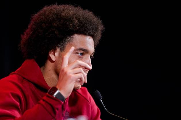 Belgian National Football Team Media Activities 01 06 2024 TUBIZE, BELGIUM - JUNE 01 : Witsel Axel midfielder of Belgium during a press conference, PK, Pressekonferenz prior to the friendly matches against Montenegro, Luxemburg and Slovakia at the RBFA Headquarters on June 01, 2024 in Tubize, Belgium, 01 06 2024  Copyright: xTomasxSiskx