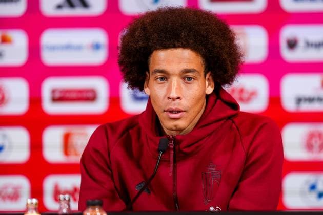 Belgian National Football Team Media Activities 01 06 2024 TUBIZE, BELGIUM - JUNE 01 : Witsel Axel midfielder of Belgium during a press conference, PK, Pressekonferenz prior to the friendly matches against Montenegro, Luxemburg and Slovakia at the RBFA Headquarters on June 01, 2024 in Tubize, Belgium, 01 06 2024  Copyright: xTomasxSiskx