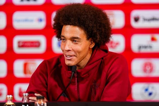 Belgian National Football Team Media Activities 01 06 2024 TUBIZE, BELGIUM - JUNE 01 : Witsel Axel midfielder of Belgium during a press conference, PK, Pressekonferenz prior to the friendly matches against Montenegro, Luxemburg and Slovakia at the RBFA Headquarters on June 01, 2024 in Tubize, Belgium, 01 06 2024  Copyright: xTomasxSiskx