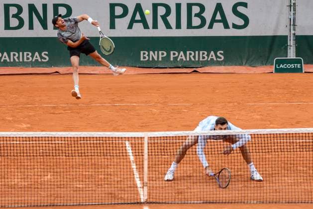 TENNIS - French Open 2024 PARIS,FRANCE,01.JUN.24 - TENNIS - ATP, Tennis Herren World Tour, French Open, Roland Garros, Grand Slam. Image shows Horacio Zeballos (ARG) and Marcel Granollers (ESP).  GEPAxpictures xPatrickxSteiner