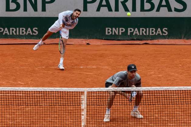 TENNIS - French Open 2024 PARIS,FRANCE,01.JUN.24 - TENNIS - ATP, Tennis Herren World Tour, French Open, Roland Garros, Grand Slam. Image shows Marcel Granollers (ESP) and Horacio Zeballos (ARG).  GEPAxpictures xPatrickxSteiner