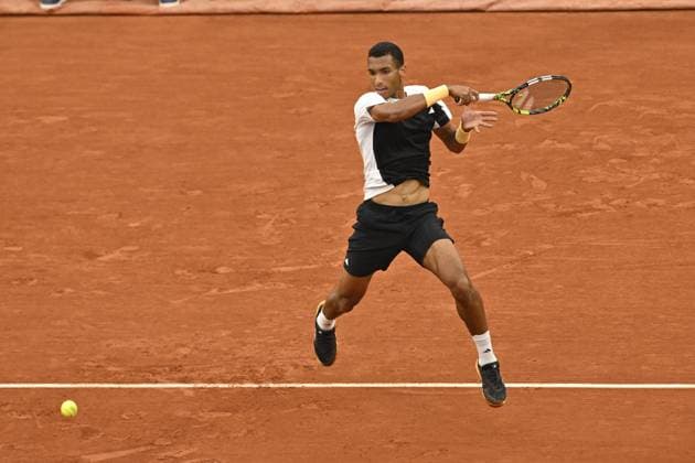 Tennis : Roland Garros 2024 - France - Felix Auger Aliassime - Canada Tennis : Roland Garros 2024 - France - 01 06 2024 ChrysleneCaillaud Panoramic 