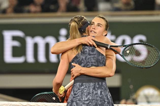 Tennis : Roland Garros 2024 - France - Aryna Sabalenka - Bielorussie Tennis : Roland Garros 2024 - France - 01 06 2024 ChrysleneCaillaud Panoramic 