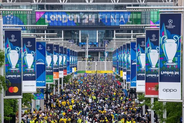 Soccer, Men, Season 2023 2024, Champions League Final , Borussia Dortmund Real Madrid, Fans in front of the stadium, 01 06 2024, Copyright: xSebastianxRäppold MatthiasxKochx