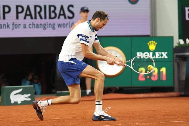 ROLAND GARROS 2024 Thierry Larret Maxppp. Tennis. Roland Garros 2024. Internationaux de France de tennis. Stade Roland Garros, Paris (75). Le 1er juin 2024. Court Suzanne Langlen : Tomas MACHAC (CZE) vs Daniil MEDVEDEV (RUS) PARIS (75) STADE ROLAND GARROS PARIS ILE DE FRANCE FRANCE  Copyright: xThierryxLarret MAXPPPxThierryxLarretx TL_20240601_0711 0492764454st