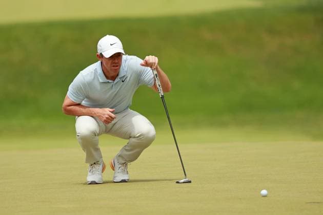 RBC Canadian Open Rory McIlroy of Northern Ireland lines up his putt on the third green during Day Three of the RBC Canadian Open at Hamilton Golf & Country Club, Ancaster, Ontario, Canada on Saturday, June 1, 2024. Ancaster Ontario United States  Copyright: xJorgexLemusx originalFilename:lemus-rbccanad240601_npgwR.jpg