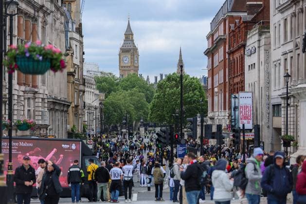 UEFA Champions League Fans Borussia Dortmund and Real Madrid fans are seen outside Wembley Stadium and city centre before the UEFA Champions League finals at London, United Kingdom on June 1, 2024. Video: Sanjin Strukic PIXSELL SanjinxStrukic PIXSELL