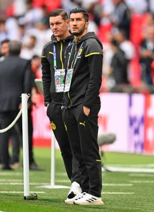 01 06 2024, xfux, Football UEFA Champions League Final 2024, Borussia Dortmund Real Madrid, emspor, v l Co Coach Nuri Sahin Borussia Dortmund DFL DFB REGULATIONS PROHIBIT ANY USE OF PHOTOGRAPHS as IMAGE SEQUENCES and or QUASI VIDEO London