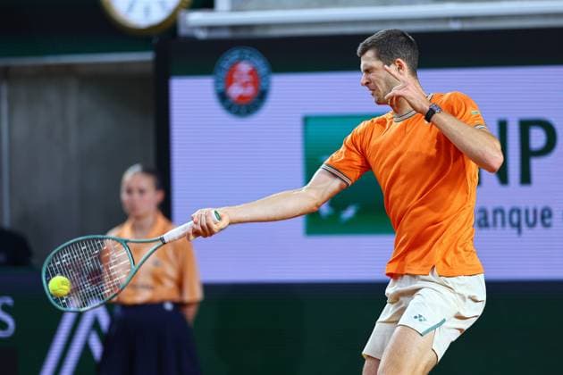 2024.06.01 Paryz Tenis French Open Roland Garros 2024 Hubert Hurkacz - Denis Shapovalov N Z Hubert Hurkacz Foto Pawel Andrachiewicz PressFocus 2024.06.01 Paris Tennis French Open Roland Garros 2024 Hubert Hurkacz - Denis Shapovalov Hubert Hurkacz Photo Pawel Andrachiewicz PressFocus NEWSPIX.PL --- Newspix.pl  20240601_PF_PA386