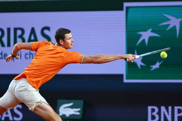 2024.06.01 Paryz Tenis French Open Roland Garros 2024 Hubert Hurkacz - Denis Shapovalov N Z Hubert Hurkacz Foto Pawel Andrachiewicz PressFocus 2024.06.01 Paris Tennis French Open Roland Garros 2024 Hubert Hurkacz - Denis Shapovalov Hubert Hurkacz Photo Pawel Andrachiewicz PressFocus NEWSPIX.PL --- Newspix.pl  20240601_PF_PA393