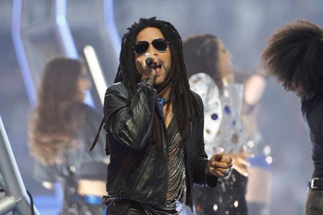 Lenny Kravitz with stage grass show at the opening of the match, GB, London, Wembley Stadium, Champions League Final, BVB Dortmund vs Real Madird, 2023 2024 season, 01 06 2024, Copyright: HMBxMedia HeikoxBecker