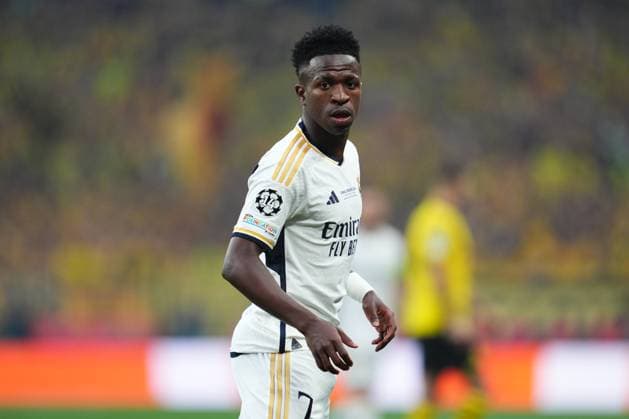 ENG: Borussia Dortmund v Real Madrid. UEFA Champions League 2023-2024. Final Vinicius Junior of Real Madrid during the UEFA Champions League Final match between Borussia Dortmund and Real Madrid played at Wembley Stadium on June 1, 2024 in London, England. kpng Copyright: xBaguxBlancox xPRESSINPHOTOx PS_240601_017