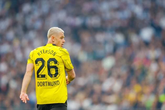UEFA Champions League Final 2024 Borussia Dortmund Real Madrid London, England 20240601 Borussia Dortmunds Julian Ryerson from Lyngdal during the Champions League Final between Borussia Dortmund and Real Madrid at Wembley Stadium Photo Svein Ove Ekornesvag NTB London England EDITORIAL USE ONLY RESTRICTED USE FOR BETTING COMPANIES  Copyright: xSveinxOvexEkornesvagx xNTBx