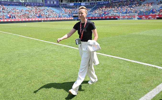 June 1, 2024, Montreal, Pq, Canada: Canada head coach Bev Priestman arrives for Canada s international soccer game against Mexico in Montreal, Saturday, June 1, 2024. Bev Priestman,  - ZUMAc35_ 20240601_zaf_c35_047 Copyright: xGrahamxHughesx