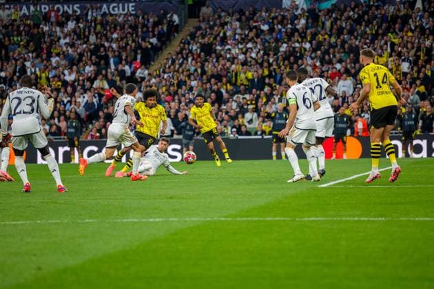 UEFA Champions League Final 2024 Borussia Dortmund Real Madrid London, England 20240601 The Champions League Final between Borussia Dortmund and Real Madrid at Wembley Stadium Photo Svein Ove Ekornesvag NTB London England EDITORIAL USE ONLY RESTRICTED USE FOR BETTING COMPANIES  Copyright: xSveinxOvexEkornesvagx xNTBx