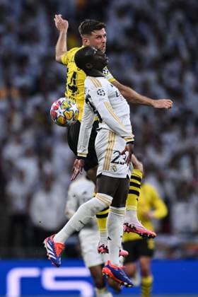 Mg Londra (Inghilterra) 01 06 2024 - finale Champions League Borussia Dortmund-Real Madrid foto Matteo Gribaudi Image nella foto: Niclas Fullkrug-Ferlan Mendy 